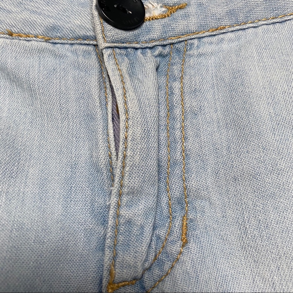 MNG Blue Jean Light Rinse Cuffed Denim Shorts USA8 - Picture 6 of 11